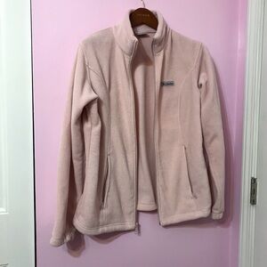 Columbia Women's light Pink Fleece Jacket size large